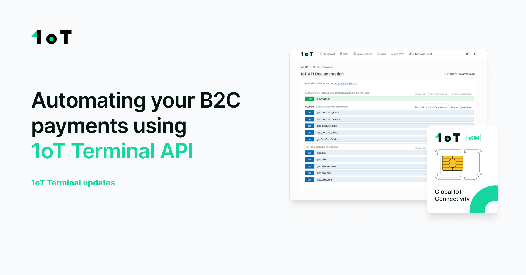 Article cover image for Automating your B2C payments using 1oT Terminal API