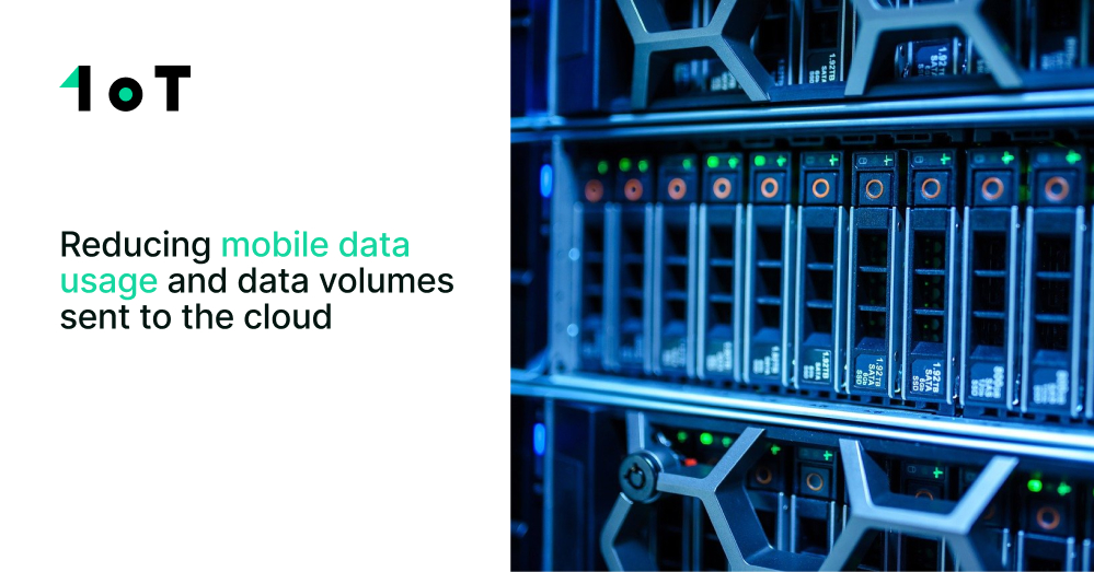 Article cover image for Reducing mobile data usage and data volumes sent to the cloud 